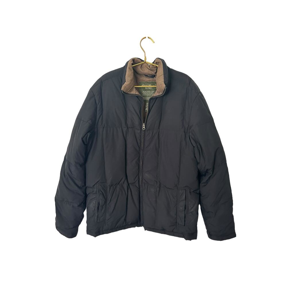 Eddie Bauer Down Jacket/Coat womens size large tall black‎
